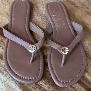 Tory Burch Tan Leather Sandals